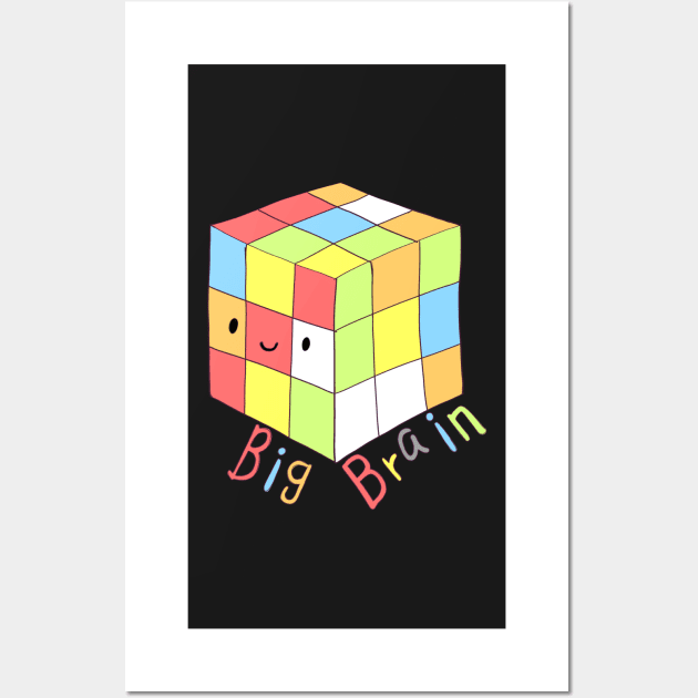 Rubik's cube big brain Wall Art by Mayarart